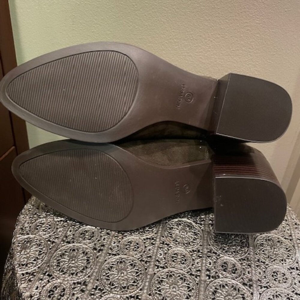 Nine West NWOB Green Suede Booties 9M - Picture 5 of 5